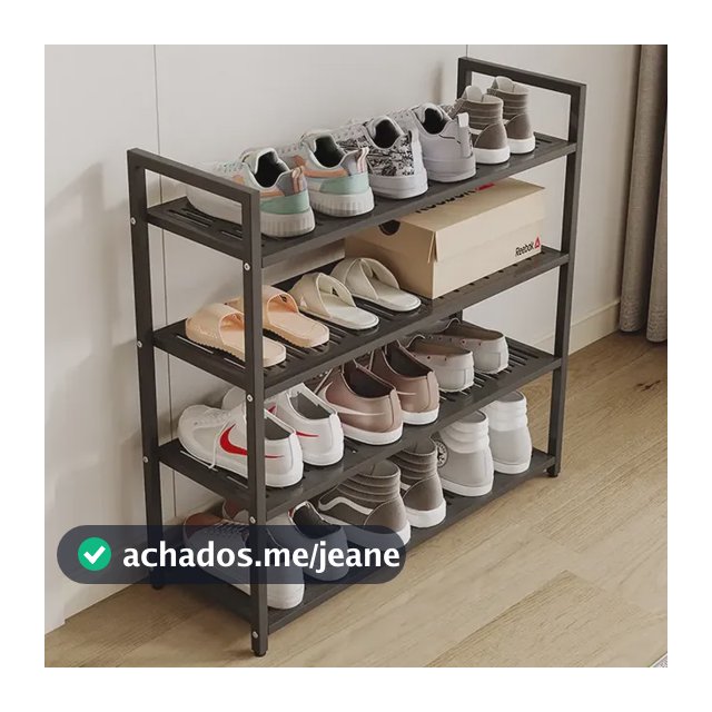 Sapateira Organizador Sapatos Metal 4 Andares 70cm 16 Pares