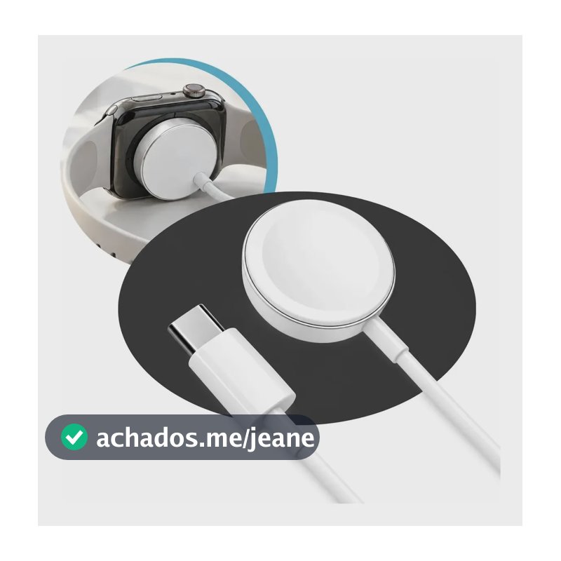 Cabo Carregador Apple Watch, Ultra 5 6 7 8 9 Se Iwatch Tipo-c
