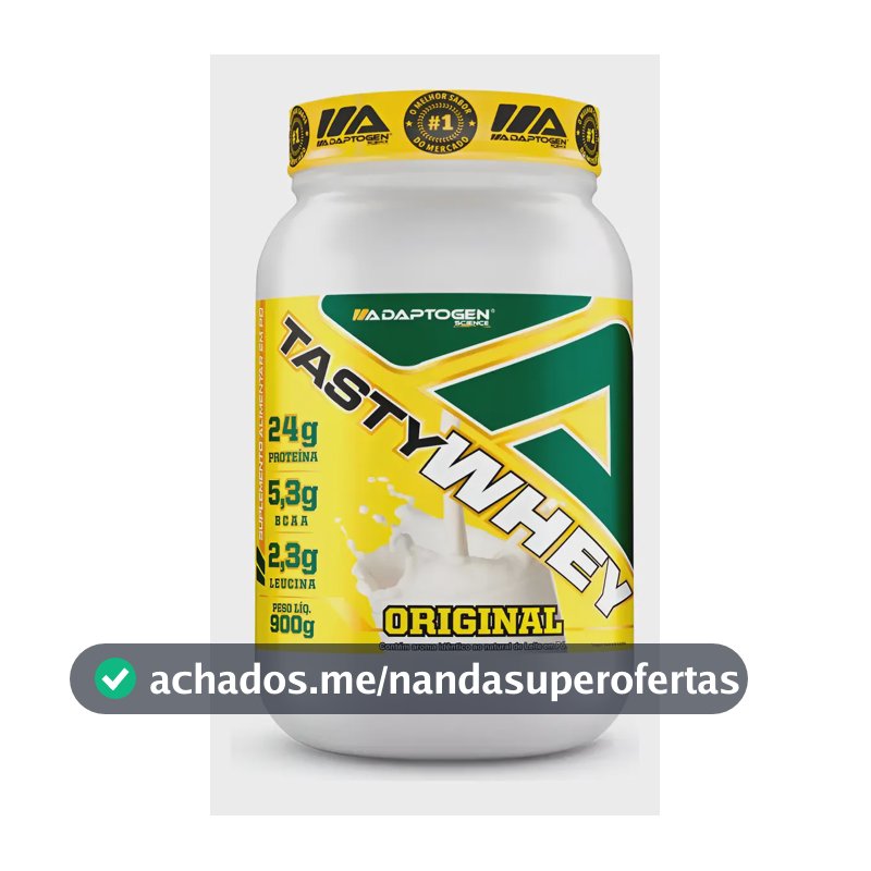 Tasty Whey 3w Gourmet Whey Adaptogen 900g Melhor Sabor Original