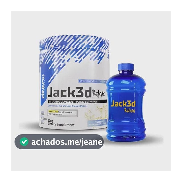 Jack3d Reload + Galão Exclusivo Jack3d - Dynamo Labz