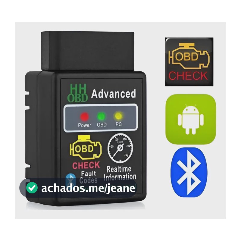 Scanner Automotivo Obd Obd2 Bluetooth 2019 Android Ios V2.1
