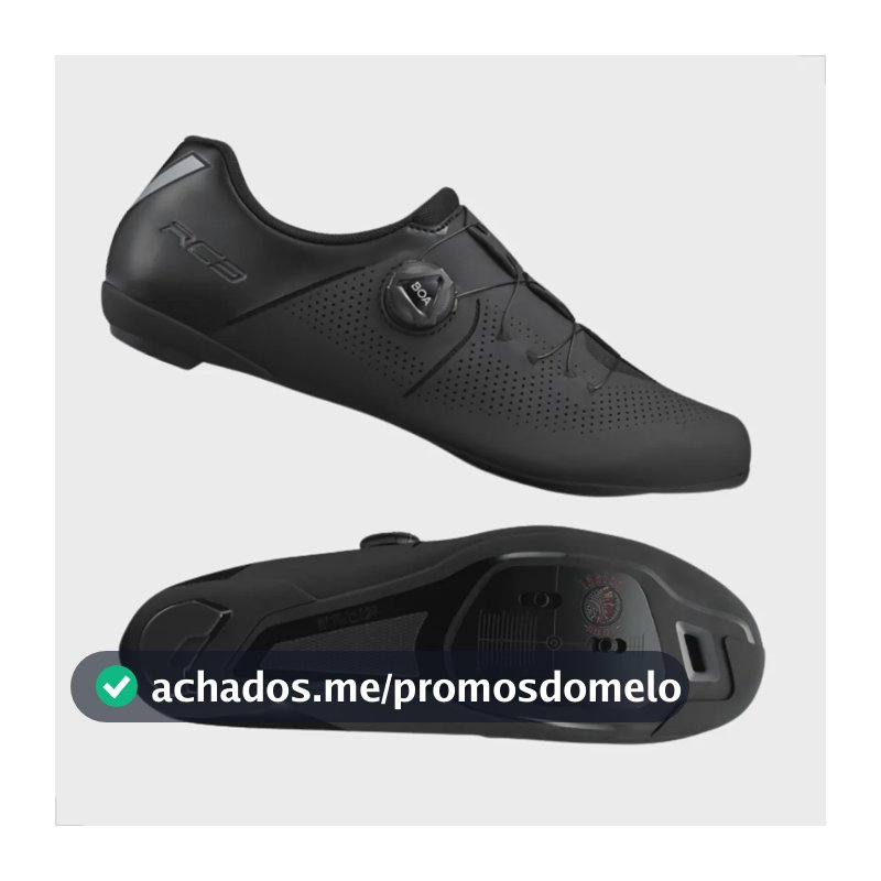 Sapatilha Shimano Rc3 Sh-rc302 Road Speed 36br A 48br Preto Preto 44 Br