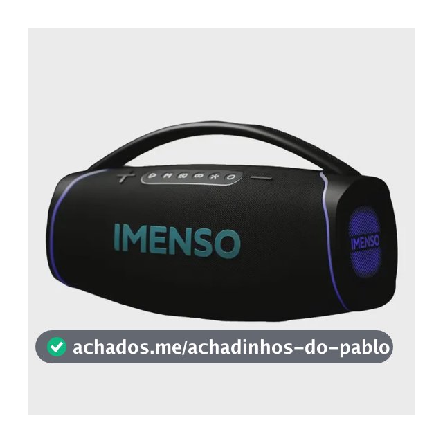 Caixa De Som Imenso X41a 300w Bluetooth Ipx4 Prova D'agua
