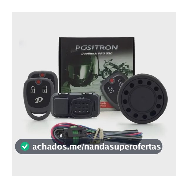 Kit Alarme Moto Positron Pro 350 G8 Universal Corta Corrente