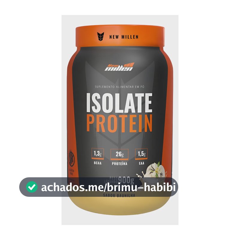 Suplemento EM Pó New Millen Whey Protein Sabor Baunilha X 900g