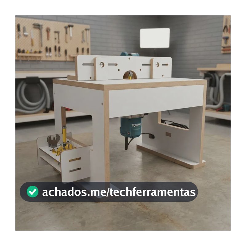 Bancada Para Tupia Laminadora Invertida Montada Marcenaria Wood-mi Madeira Fresa