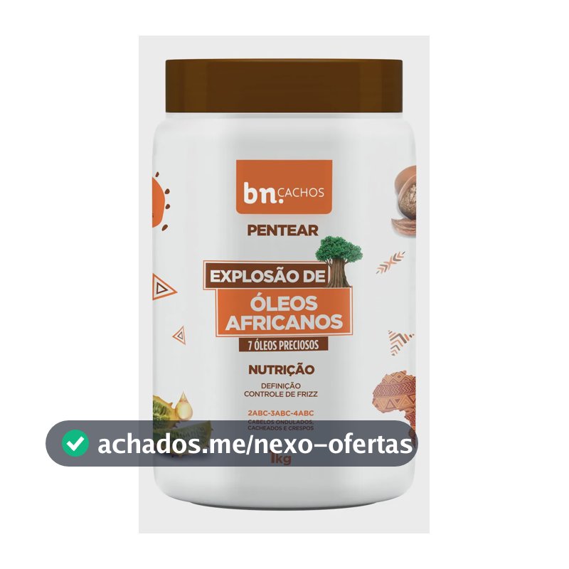Creme de Pentear Explosão de Óleos Africanos 1Kg | bn.Cachos