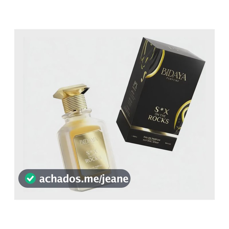 Perfume Bidaya Sex On The Rocks 100ml Lançamento Edp