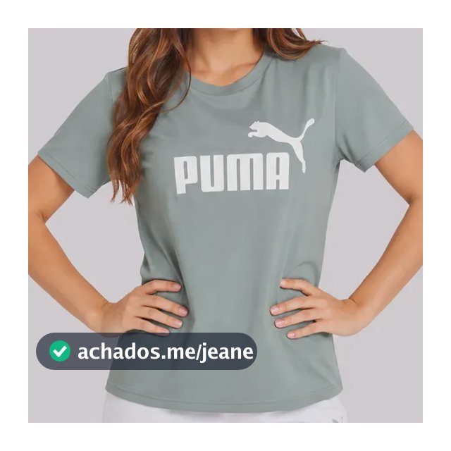 Camiseta Puma Ess No. 1 Logo Feminina Verde