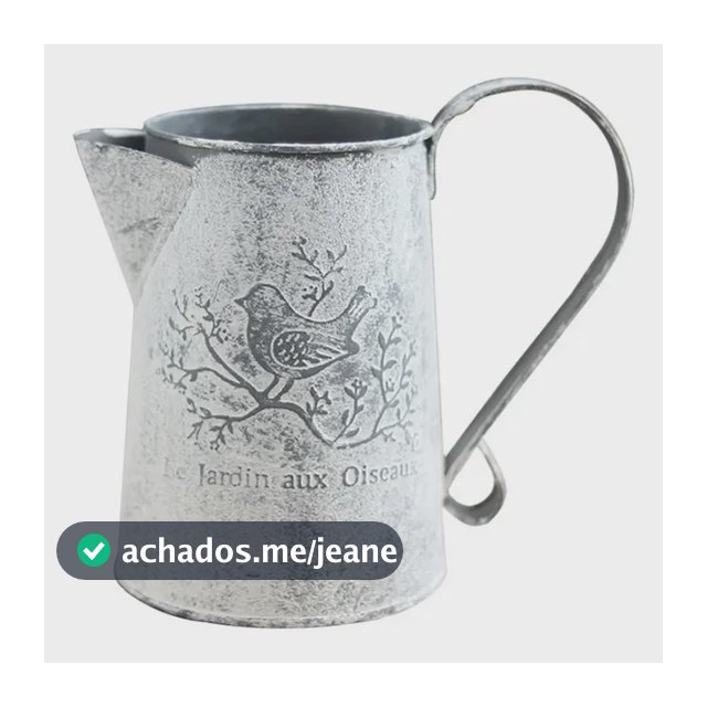 Balde De Ferro Com Pássaros Para Decoração Com Flores Secas