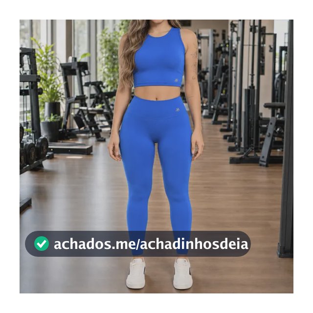 Conjunto Suplex Blackout Zero Transparência Legging E Croppe