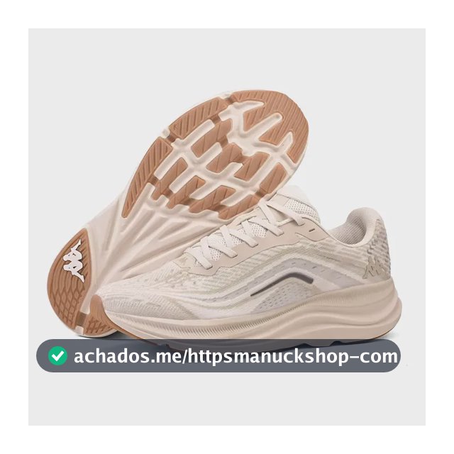 Tênis Kappa Kontroll 2.0 Masculino Feminino Corrida Academia Bege 42