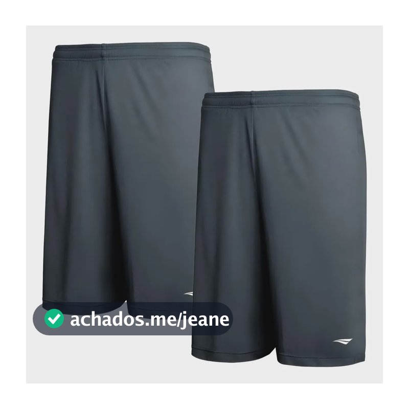 Kit 2 Shorts Calção Futebol Academia Corrida Treino Penalty Chumbo M Chumbo M