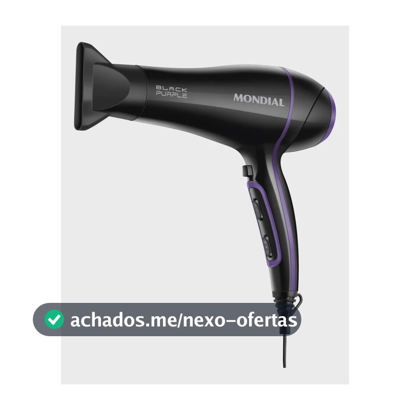 Secador de Cabelos Mondial Preto 2000W SCN-01