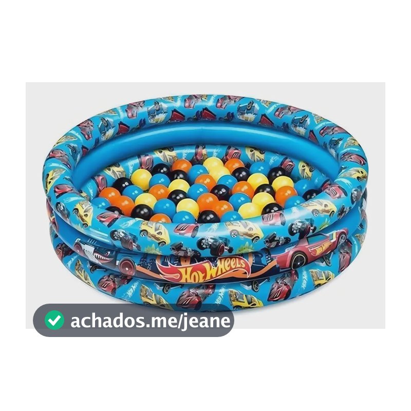 Piscina de Bolinhas Hot Wheels com 25 Bolinhas, da Fun