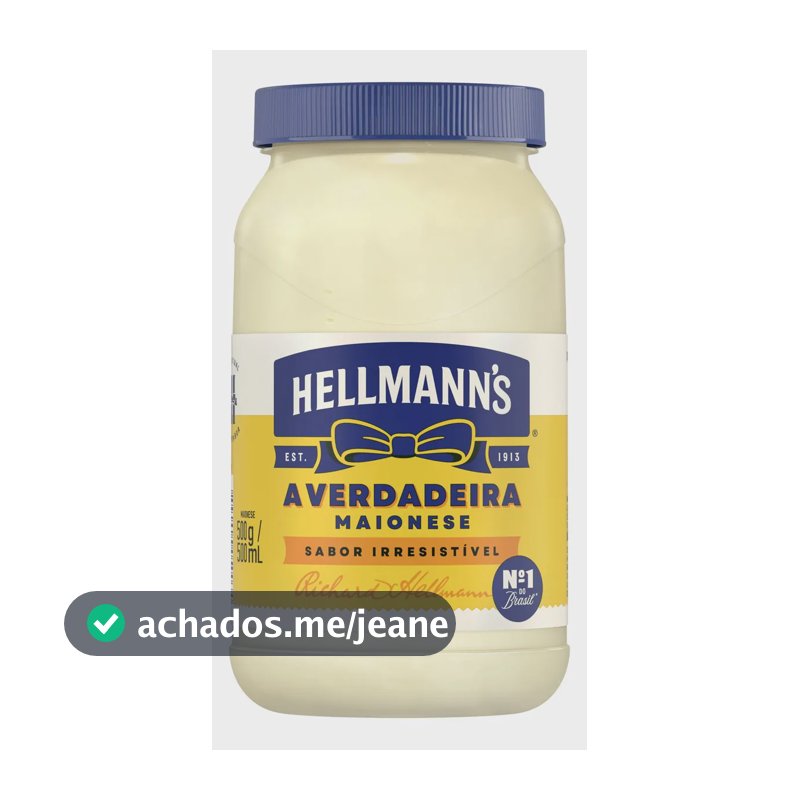 Maionese Hellmann's tradicional 500g