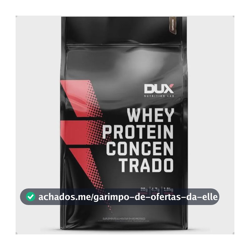 Whey Protein Concentrado Refil 1,8kg Dux Nutrition Sabor Butter Cookies