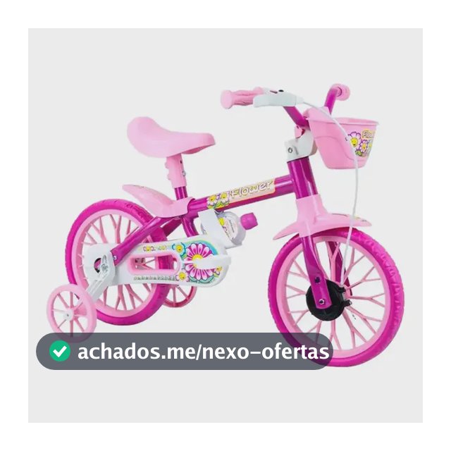 Bicicleta Infantil Black12 Aro 12 1 Marcha Cestinha Nathor Rosa