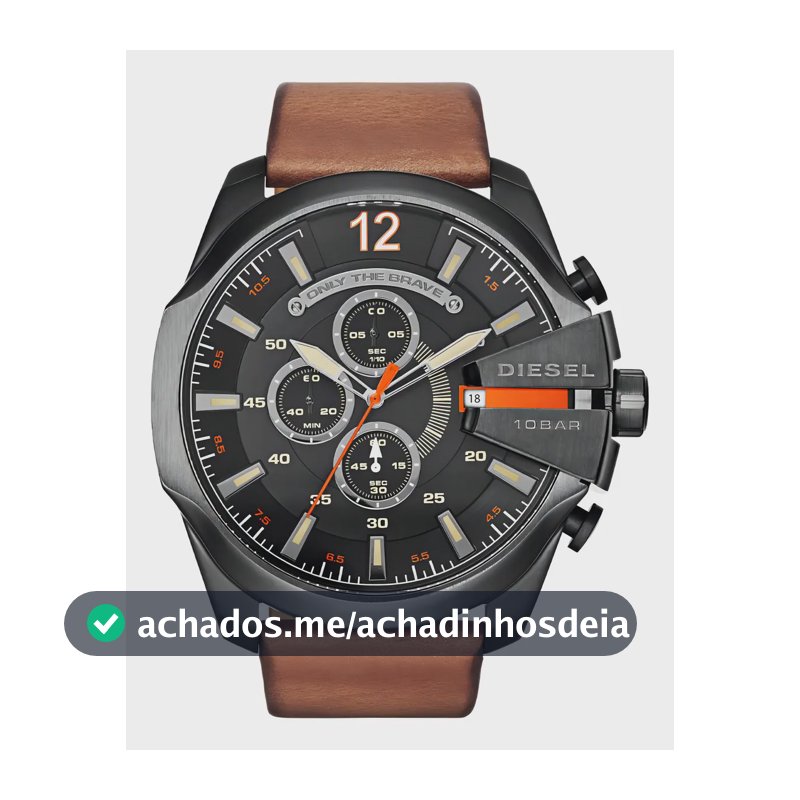 Relógio Diesel Masculino Dz4343b1 P2mx Marrom Preto