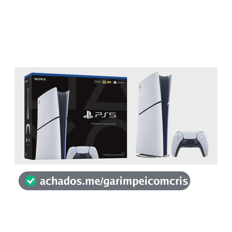 Playstation 5 Edição Digital 825gb 1 Controle Branco Sony Branco