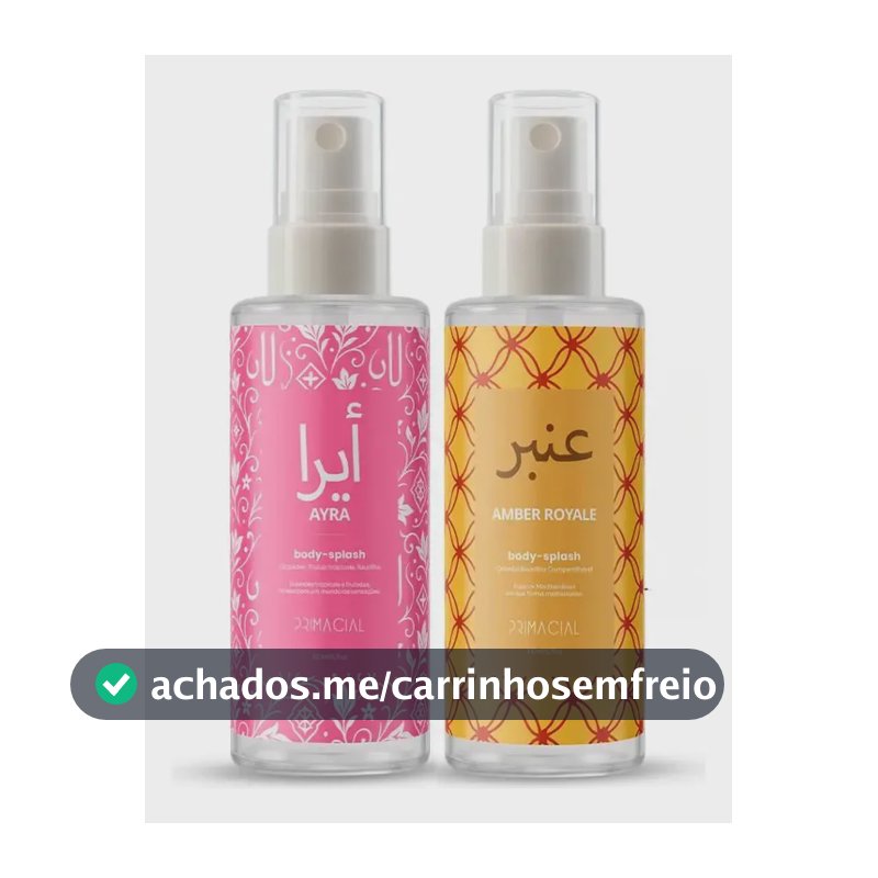 2 Body Splash Ayra+ Amber Royale 100ml By Primacial