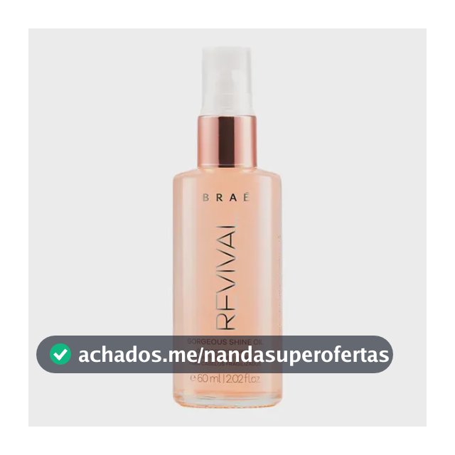 Óleo Capilar Braé Revival Brilho para Cabelos Fragilizados 60 mL