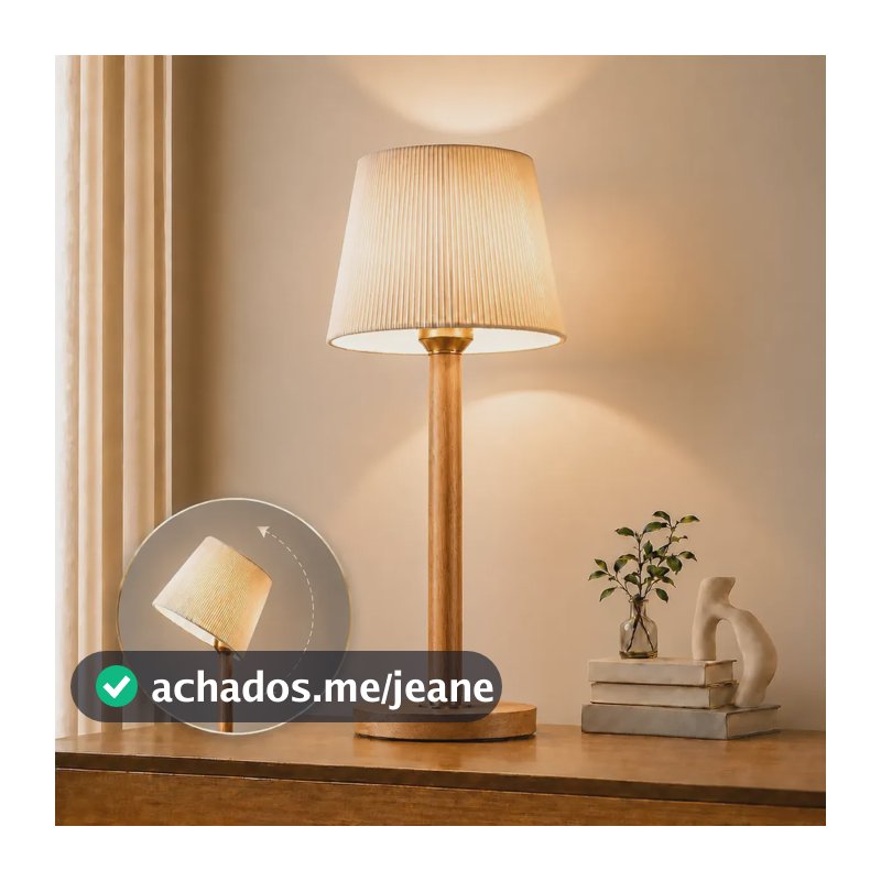 Abajur de Mesa Articulável para Quarto e Leitura Tieesa