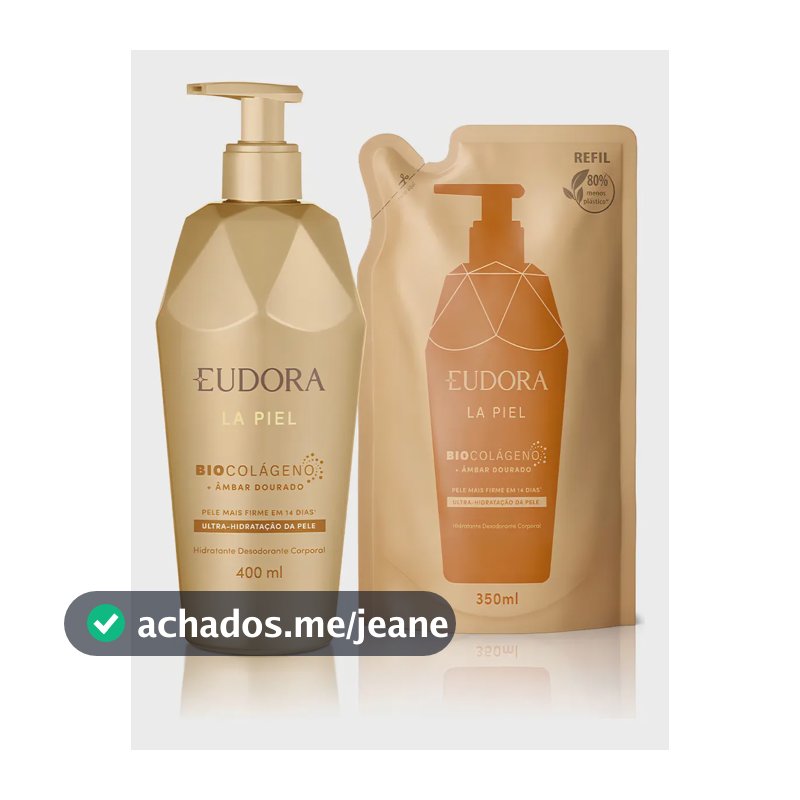 Kit Eudora La Piel Âmbar Dourado Com Refil (2 Produtos)