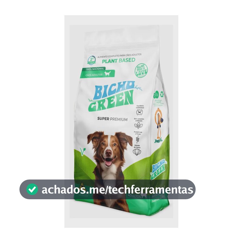 Ração Cachorro Adulto Bicho Green Arroz E Vegetais 2,5kg