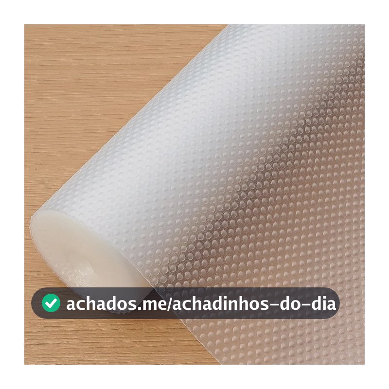 Forro Tapete Gaveta 6m X 50cm Pvc Antiderrapante Impermeável Transparente