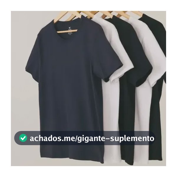 Kit 5 Camisetas Básica Hering Algodão Masculina Original