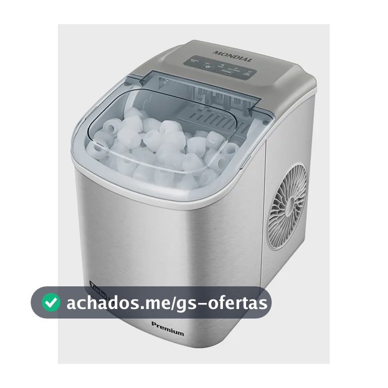 Máquina de Gelo Turbo Ice Premium, Mondial, 120W - MG-12-GI