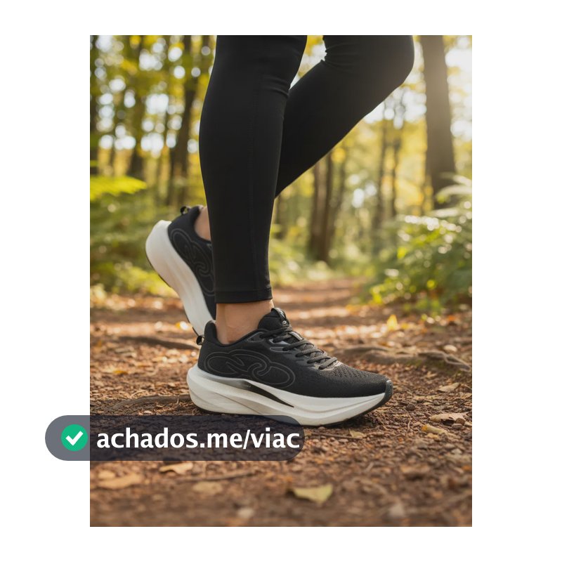 Tênis Olympikus Nuvem Leve Running Original + Nfe Preto Lisa 40 Br