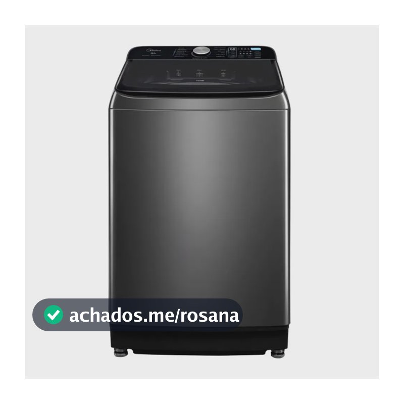 Máquina de Lavar Midea 16,5Kg MA512W165/GK-04 Wave Impeller Função Turbo Titanium