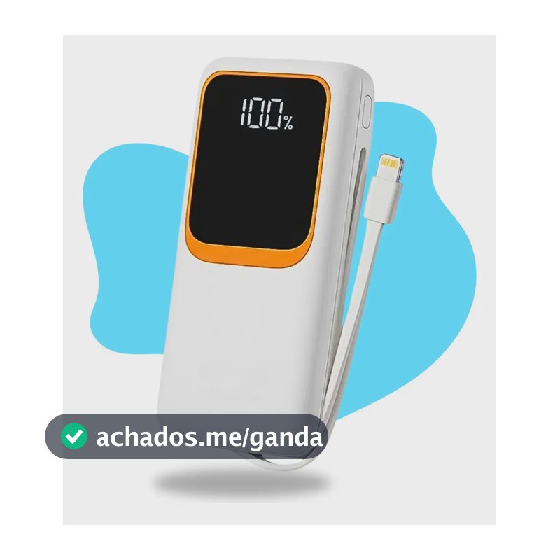 Carregador Portátil Casenn 20.000 mAh Turbo 22,5W Para Celulares