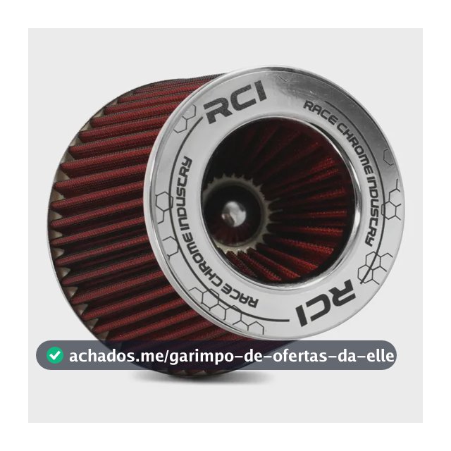 Filtro Ar Esportivo Duplo Fluxo Grande Cônico Universal Rc