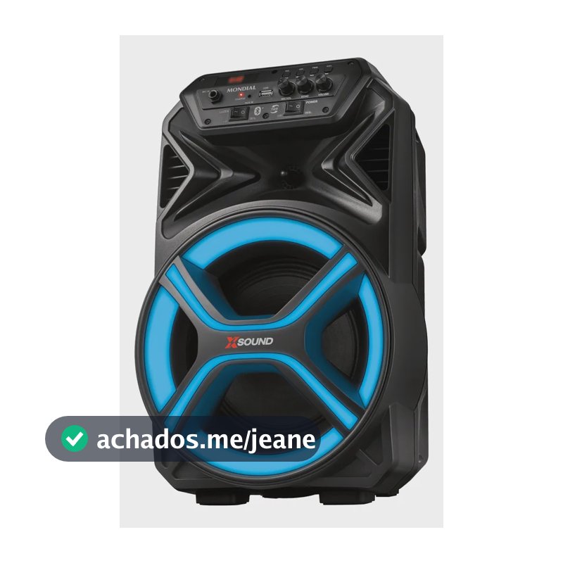 Caixa Amplificada Cm-400-l 400w Rms Preta Mondial Bivolt Preto
