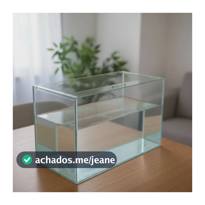 Aquário N°4 13 Litros Retangular P/ Peixes  Plantas 35x17x22 0