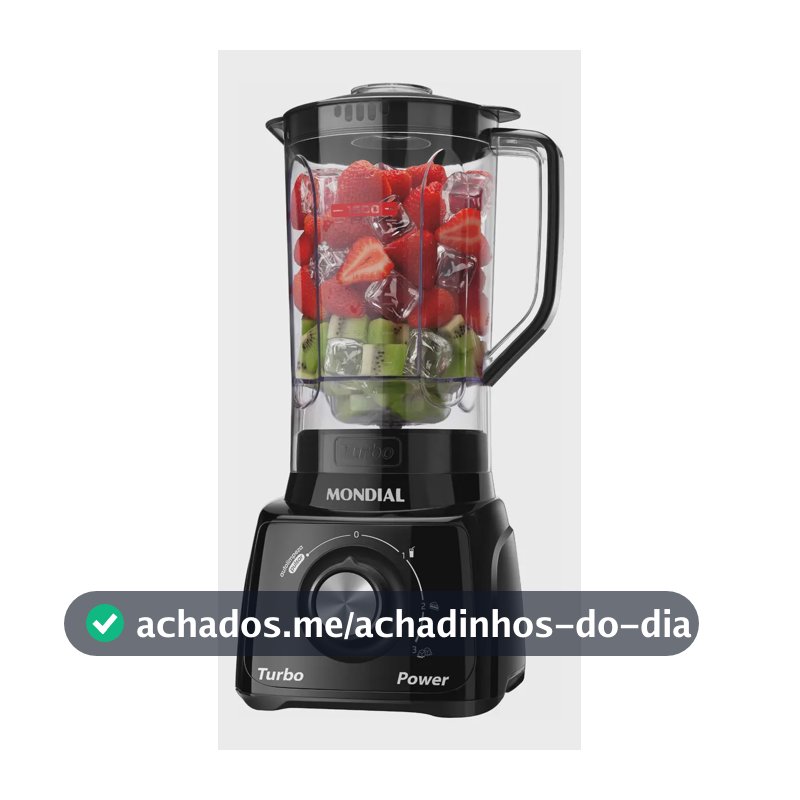 Liquidificador Turbo Power Mondial 550W - L-99 FB