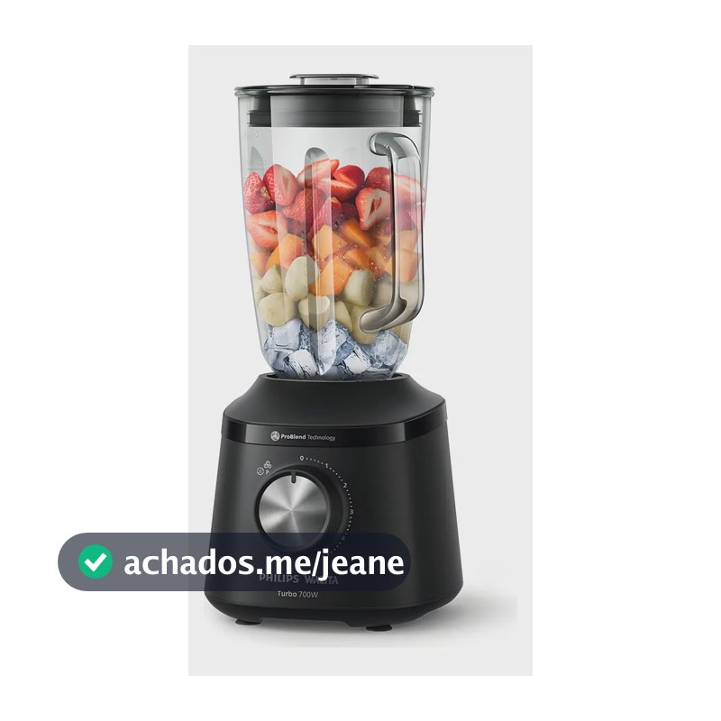 Liquidificador Série 3000 Jarra De Vidro Philips Walita Cor Preto