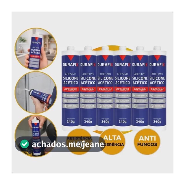Silicone Acético Vedação Construção Vidro Box Profissional