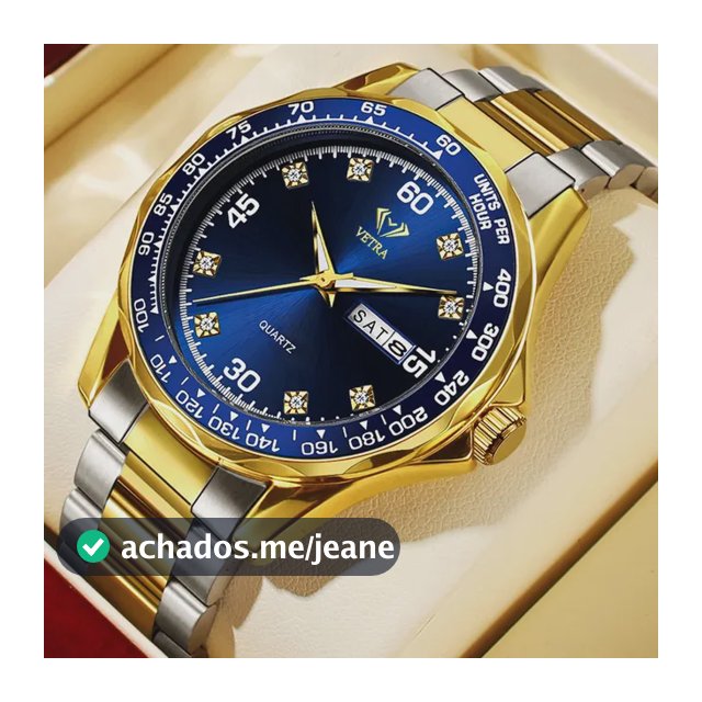 Vetra Relógio Masculino Relogio A Prova D'água Aço Azul B503 Prateado Amarelo Azul