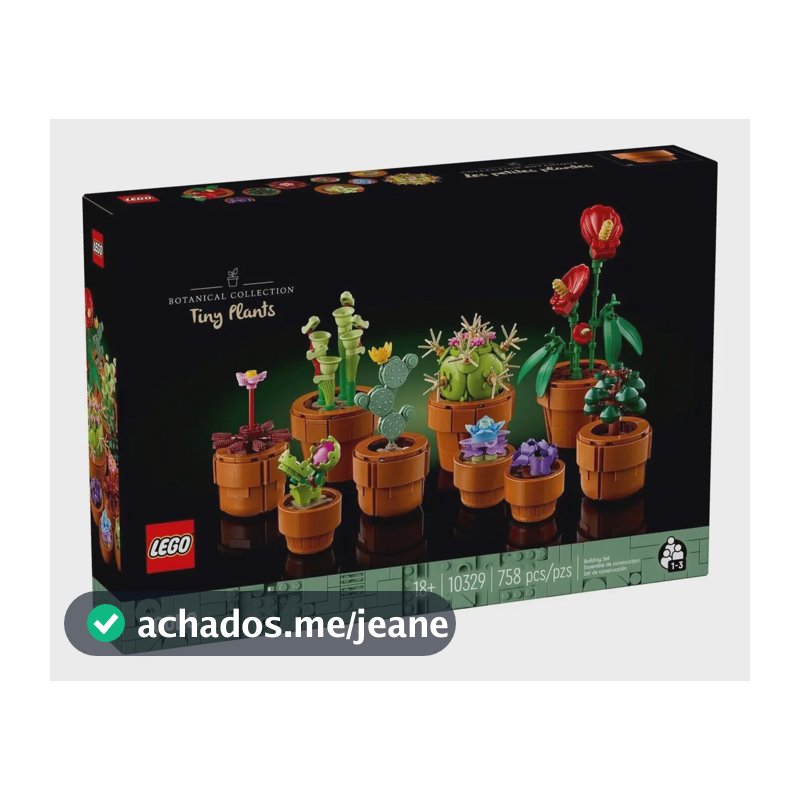 Lego Botanical Collection 10329 Plantinhas - Quantidade de peças 758