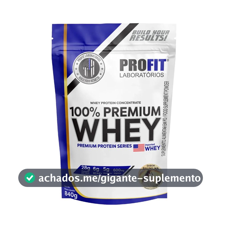 Proteína ProFit Laboratórios Elite Series 100% Premium Whey em pó sabor Baunilha x 840g