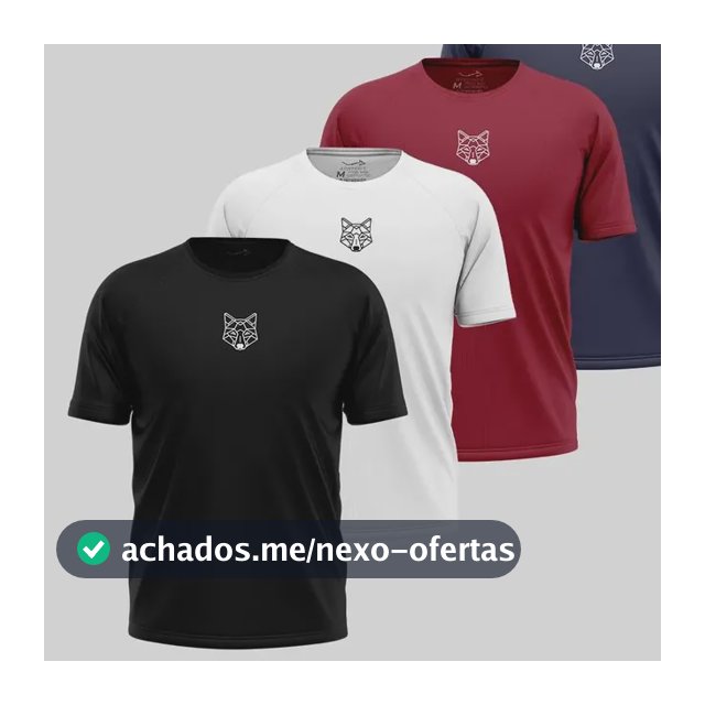 Kit 4 Camisetas Masculinas Dry Lobo Alpha