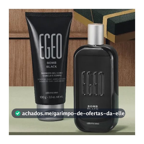 Presente Dia Dos Pais Egeo Bomb Black (2 Itens)