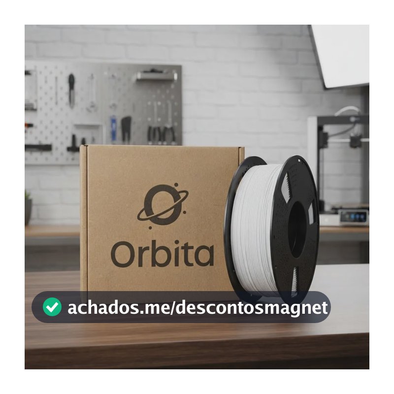Filamento Pla Para Impressora 3d Orbita 1,75 Mm 1 Kg Branco