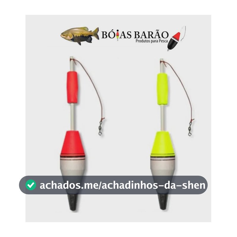Kit 2 Bóias De Pesca Torpedo 50g (pino) N5 - Bóias Barão
