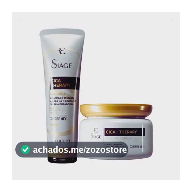 Kit Eudora Siage Cica-Therapy Shampoo 250ml + Máscara 250g