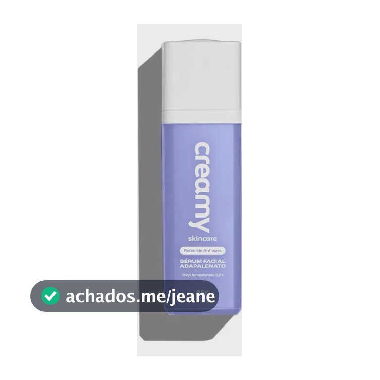 Creamy Skincare Sérum Adapalenato 0,5% 30g | Antiacne Com Retinoide Avançado, Reduz Acne, Poros Dilatados E Vermelhidão | Peles Sensíveis, Uso Noturno